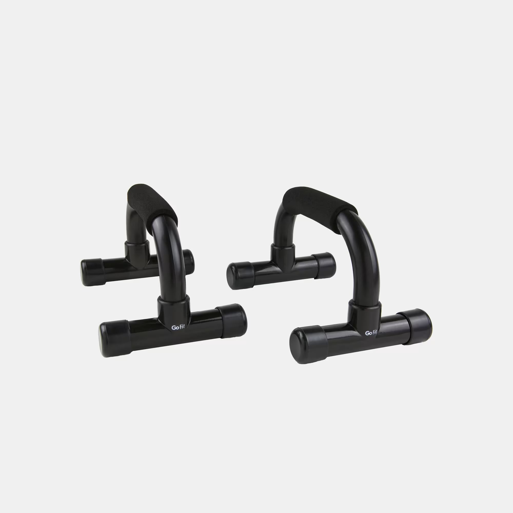 GoFit Push Up Bars with Foam Padd Handle - Pair/Black