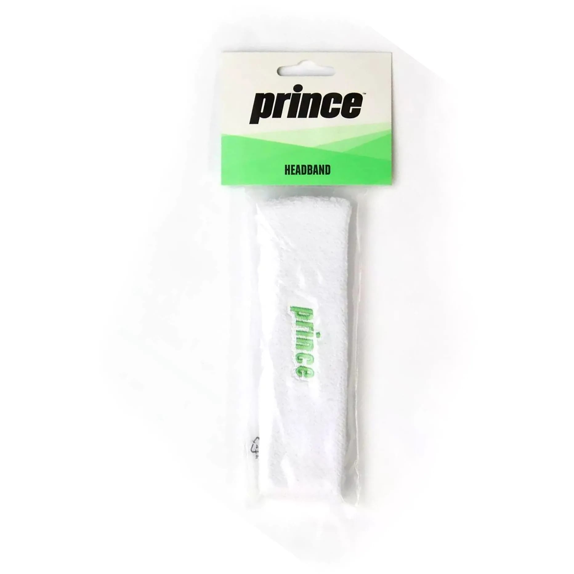Prince Headband, White/Green