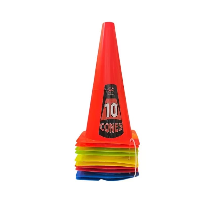 Murano Training Cone 32cm with Asst Color 10 Pcs Set, MK-840