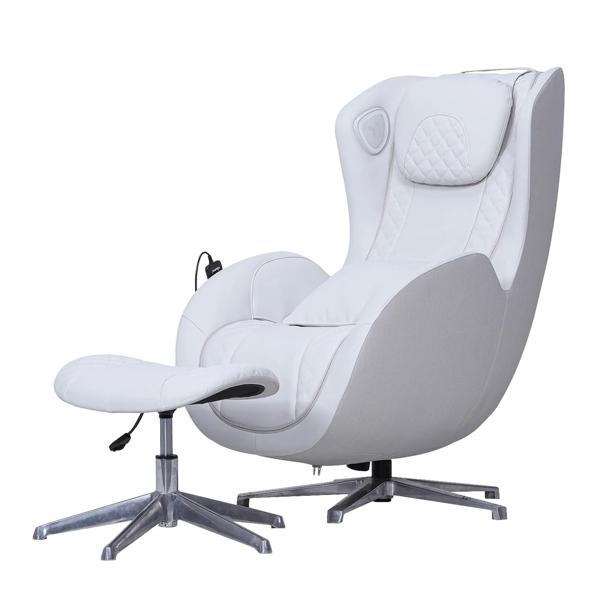 Nourest Orion 3D Rocking Recline Massage chair With Ottoman V2.0, Grey