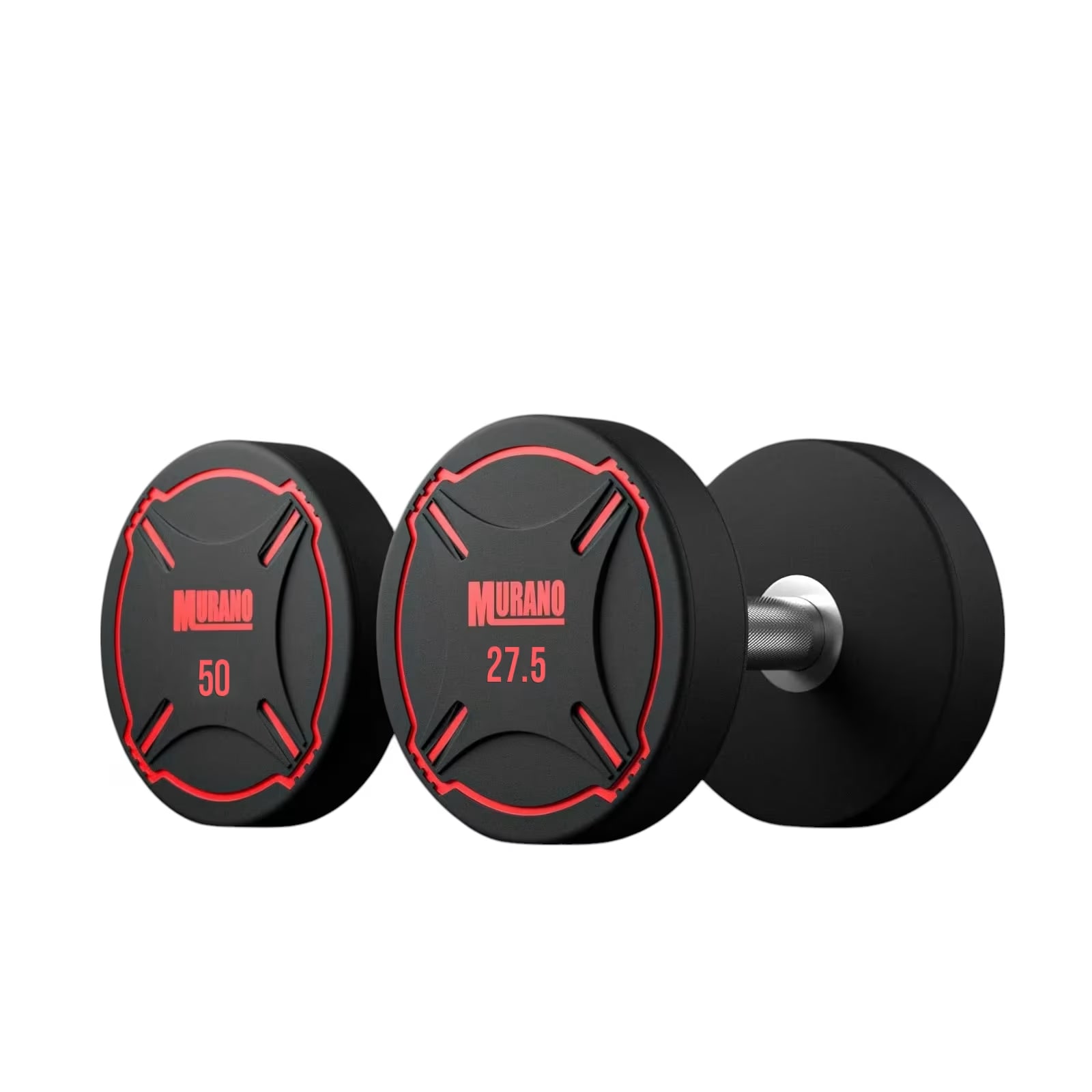 Murano Pro Style Round Dumbbell 27.5 kg to 50 kg, 10 Pair