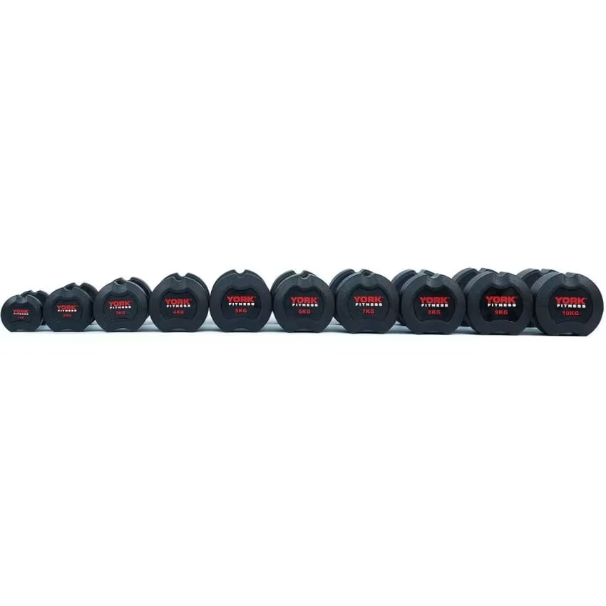 York Fitness TPU Apple Dumbbell Set 1 Kg - 10 Kg Set 