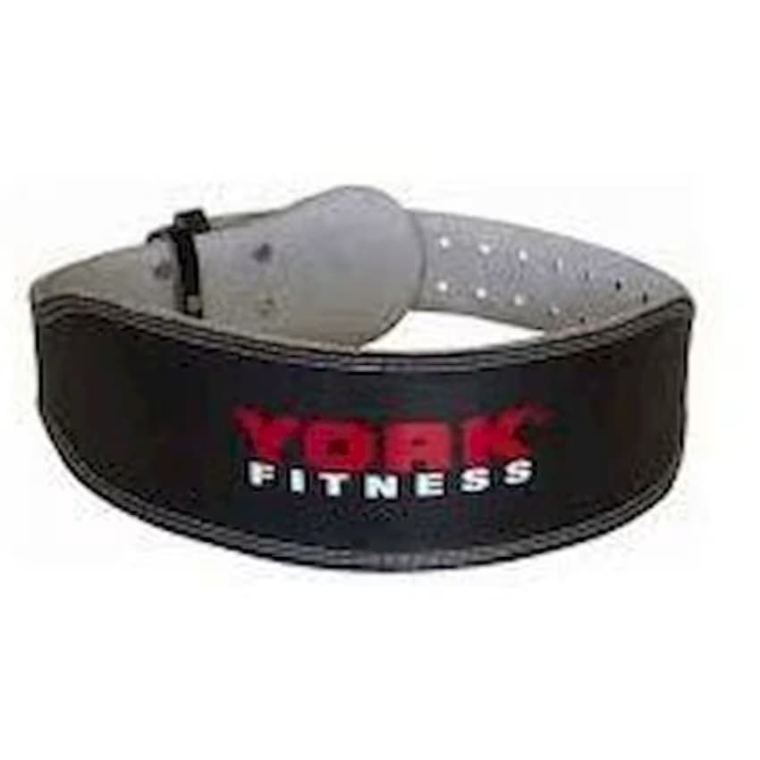 York Fitness 6" Leather Padded Belt 60222-L