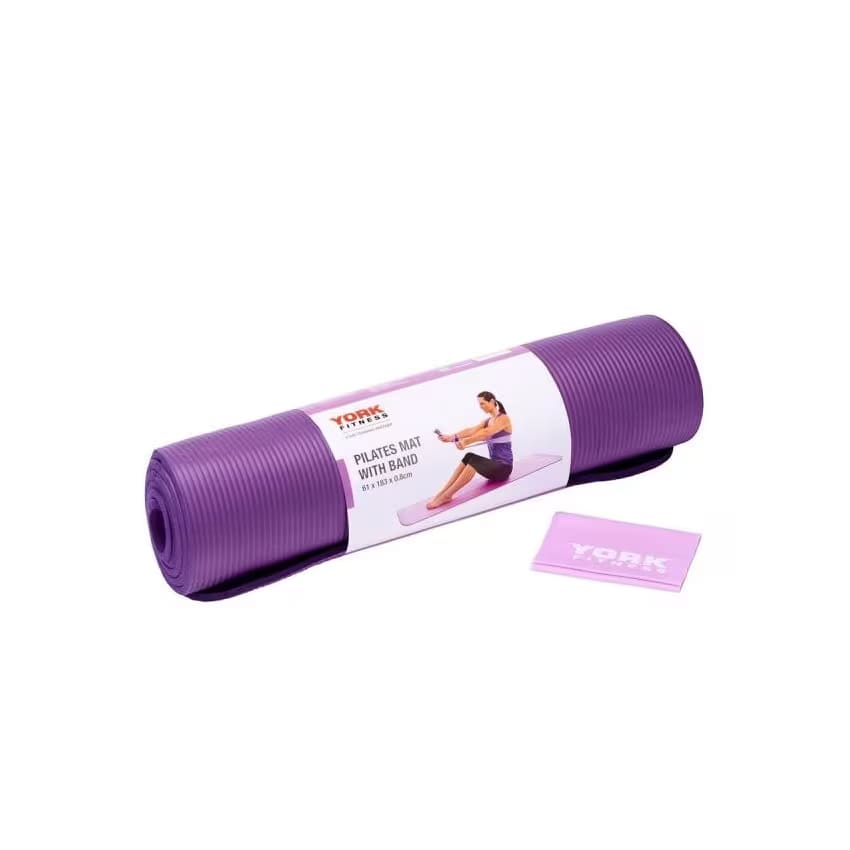 York Fitness Pilates Mat with Band