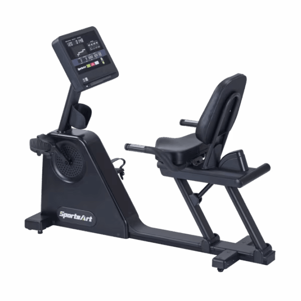 Sportsart  Recumbent Cycle - Self Powered With Led Console Matte Black