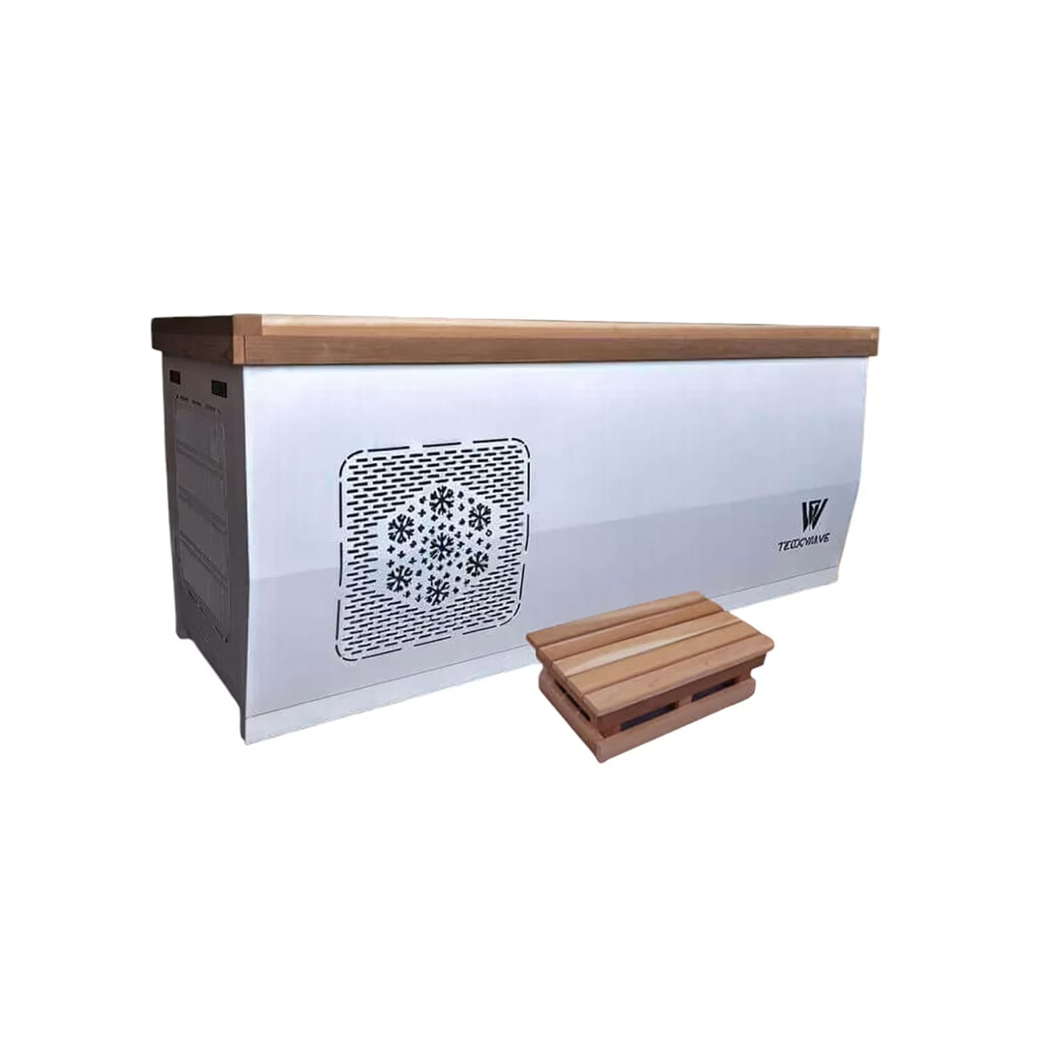TECKWAVE Signature Ice Bath & Cold Plunge with Chiller & Filtration, White ICE15 (Enduro)