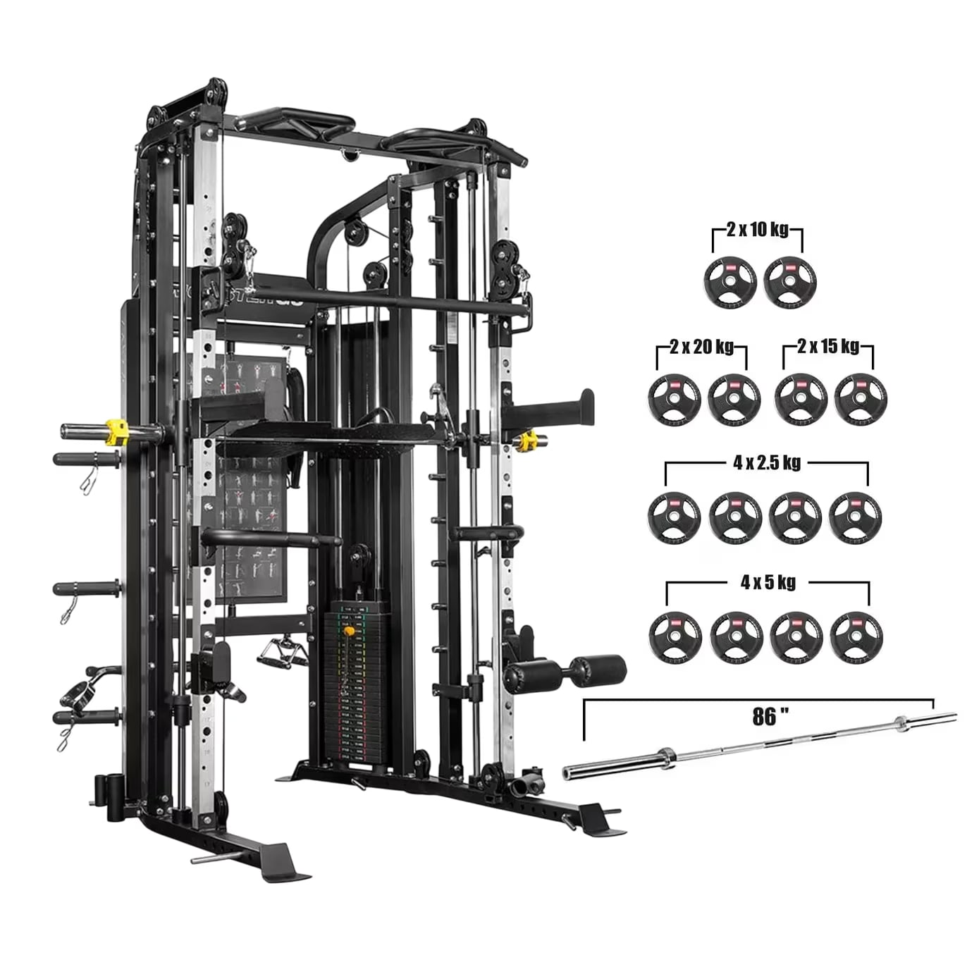 Force USA G6 All-In-One Trainer With Upgrade Kit and 140 Kg Weight Set