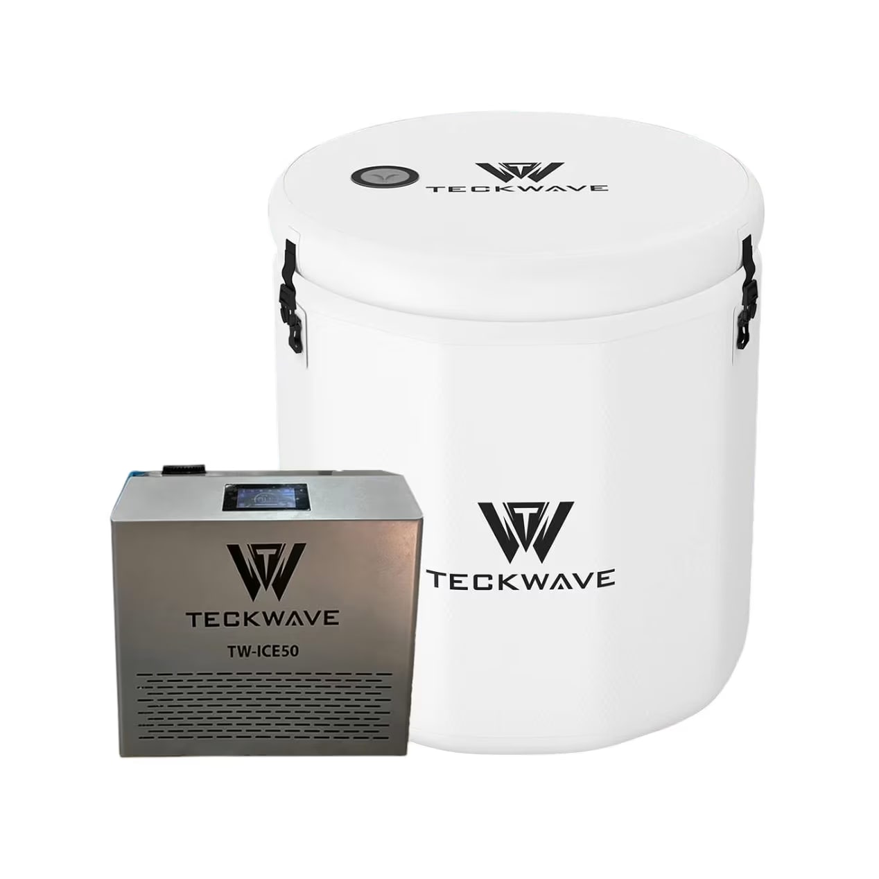 TECKWAVE Portable Barrel Ice Bath (Tub Only), White