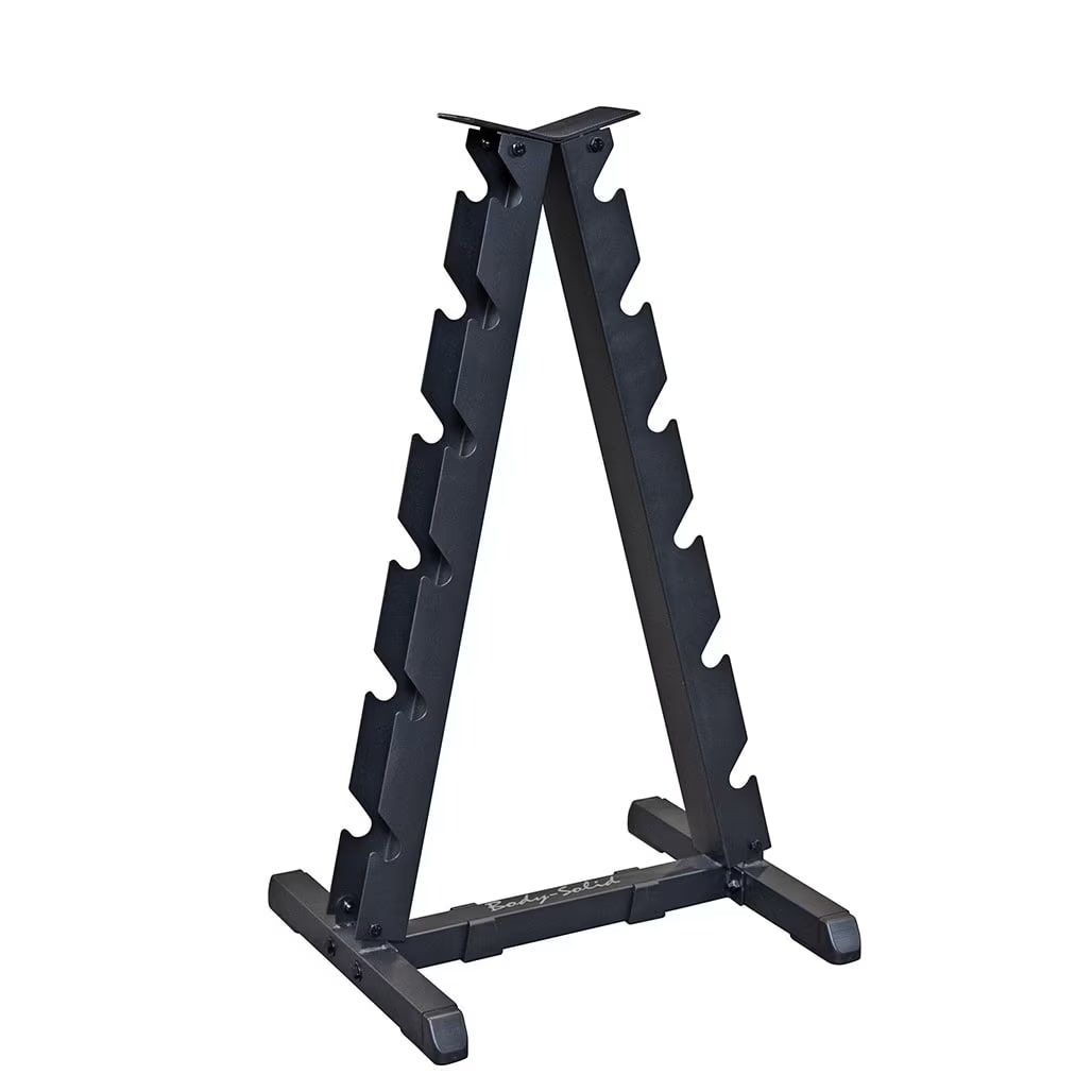 Body Solid 2 Tier Vertical Dumbbell Rack, Black GVDR44B