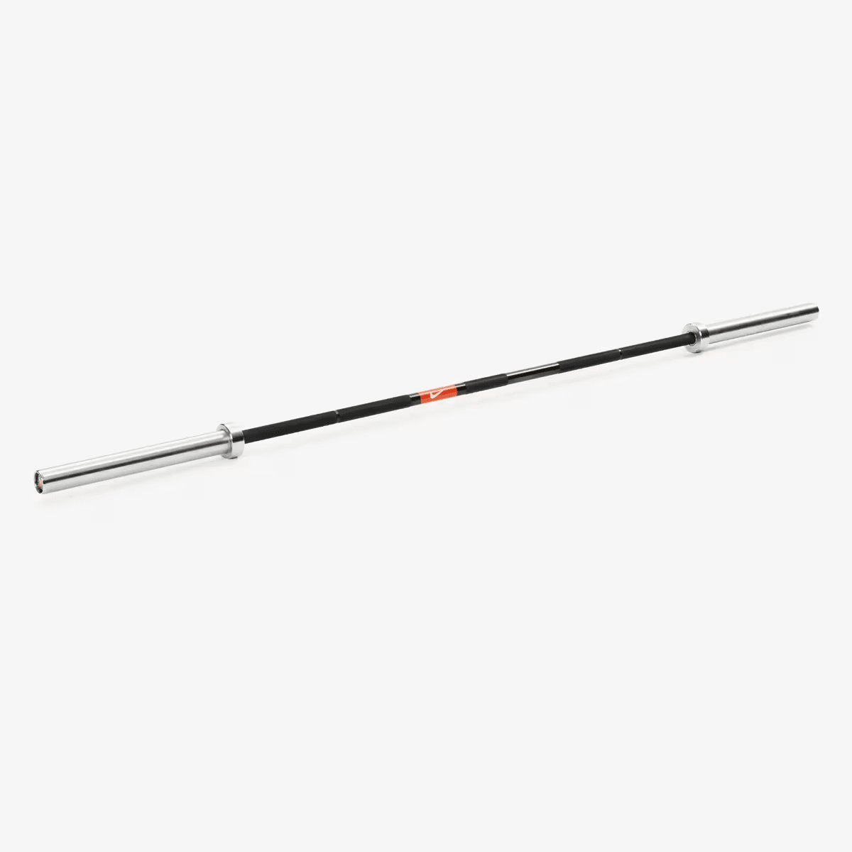 Nike Strength 1972 Power Bar, 20 kg Black Chrome / Orange