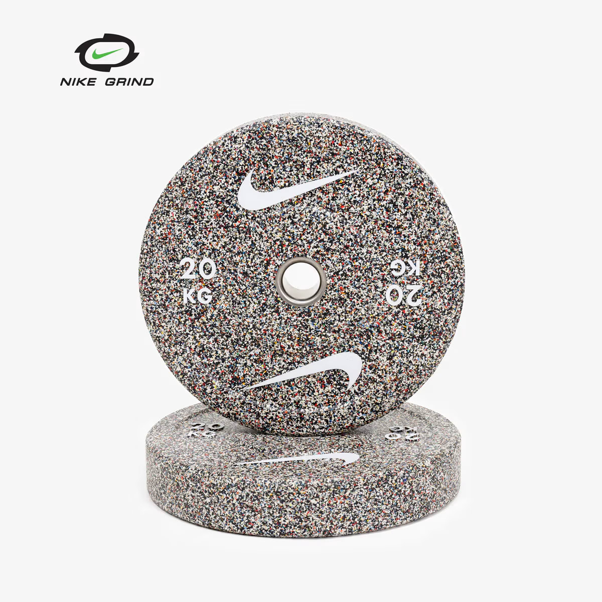 Nike Strength Grind Bumper Plates, Single | Storm Slate 20 KG