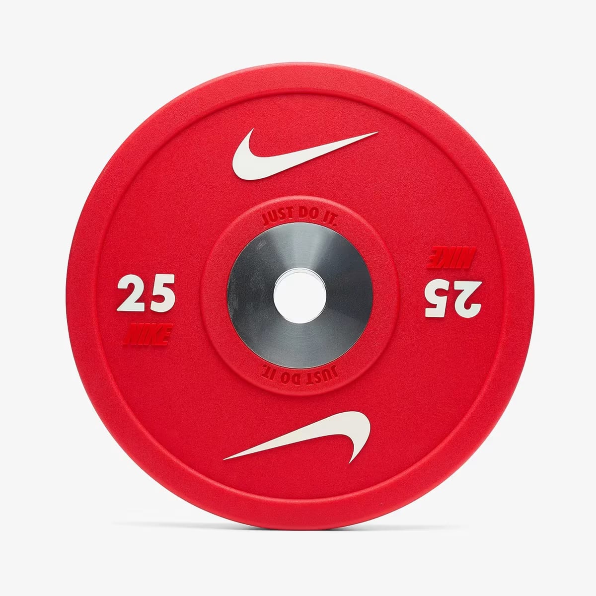 Nike Strength Pro Urethane Bumper Plate, Single | Red/White 25 KG