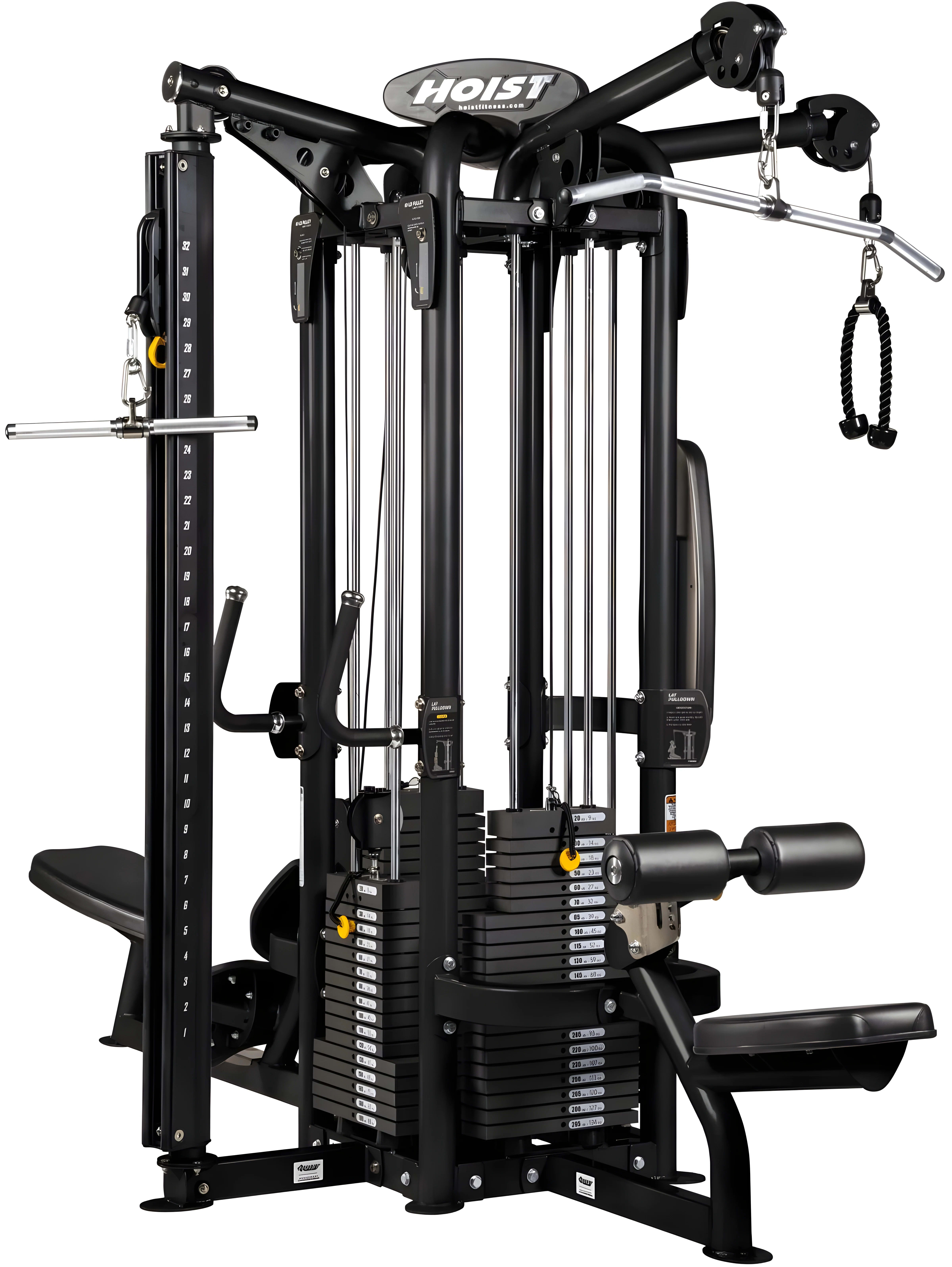 HOIST Fitness 4 Station (Single Lat Station, Single Low
Row, Tricep, Hilo)