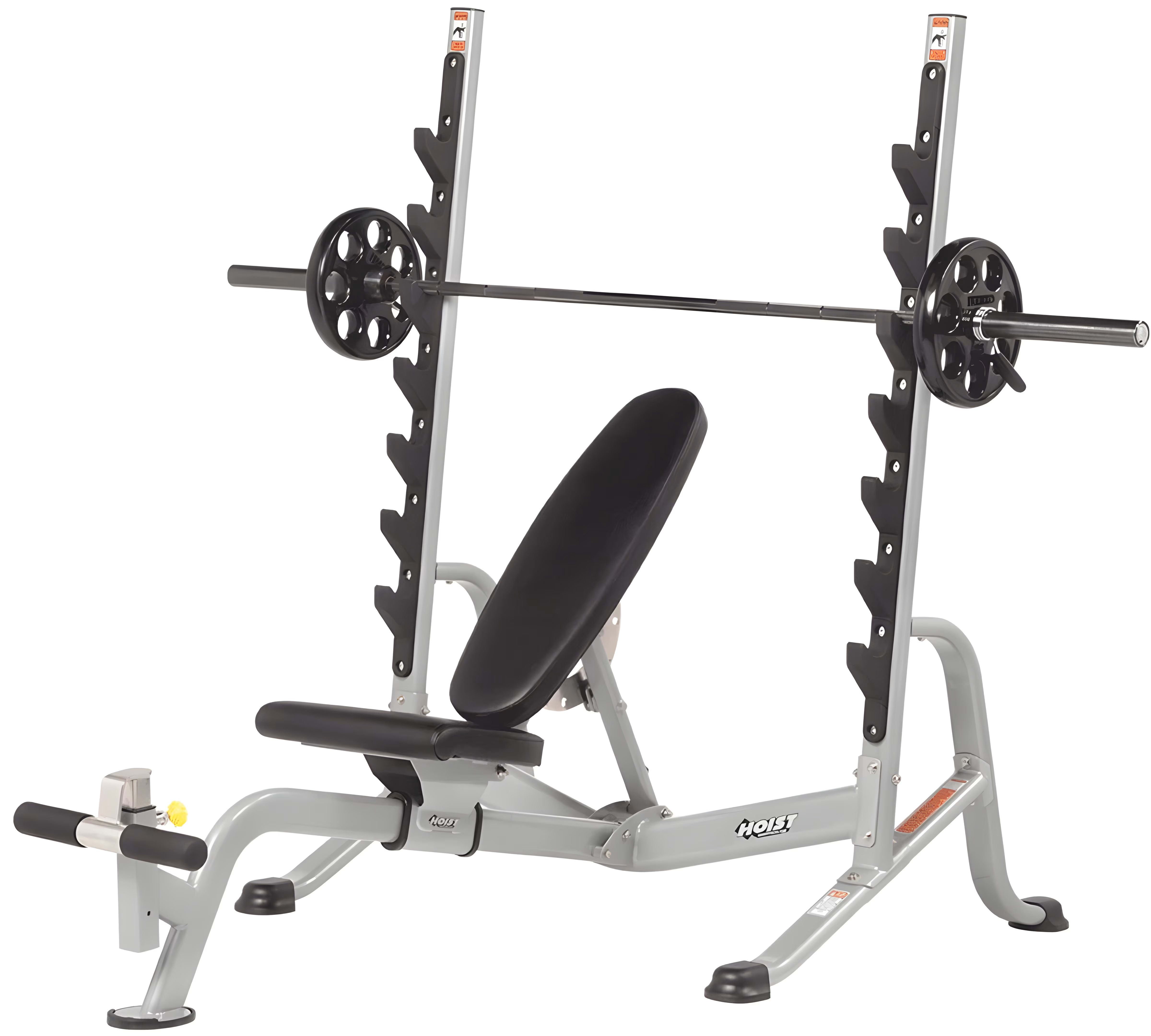 HOIST Fitness 7-Position F.I.D. Olympic Bench