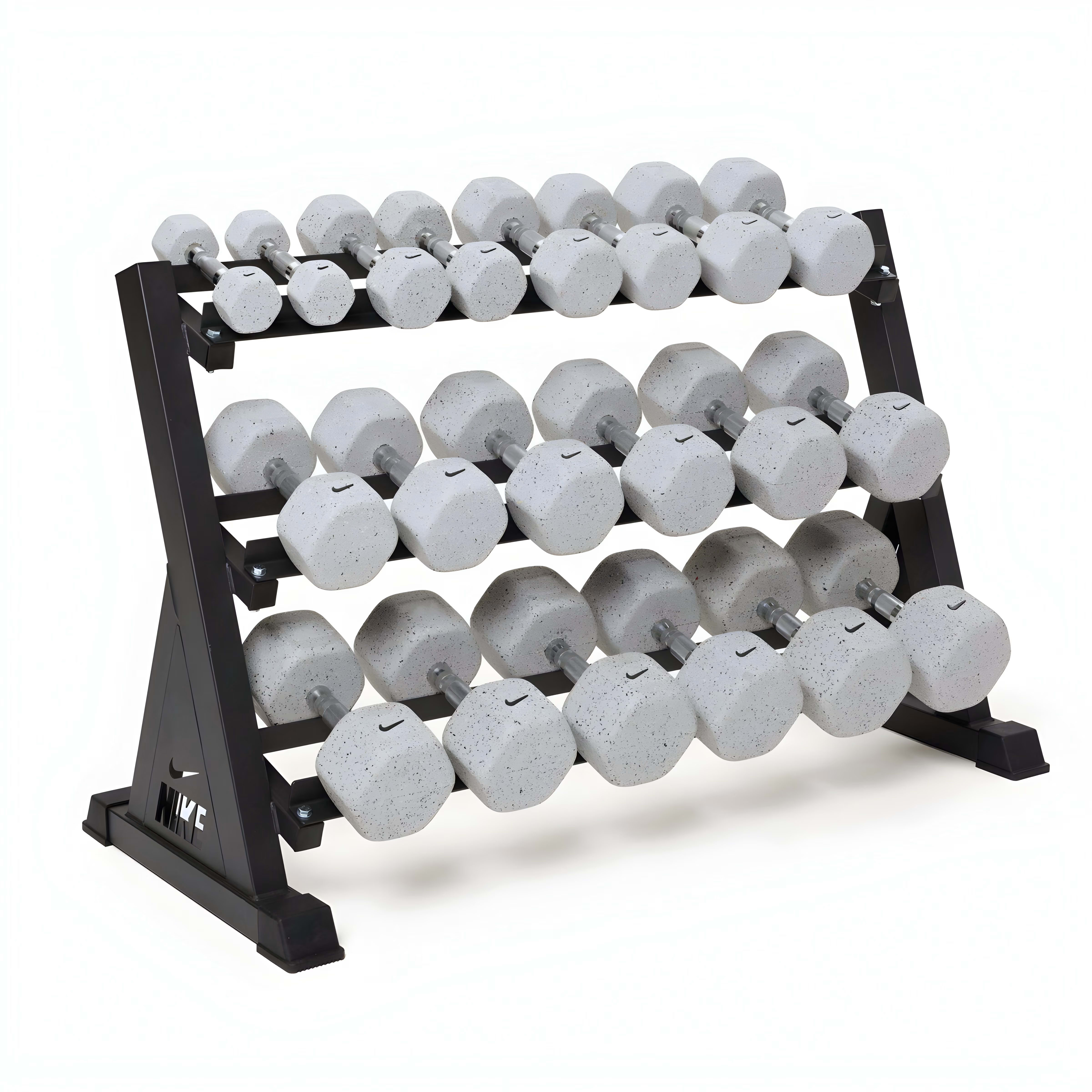 Nike Strength 3-Tier Dumbbell Rack with 2 kg-22.5 kg Dumbbells