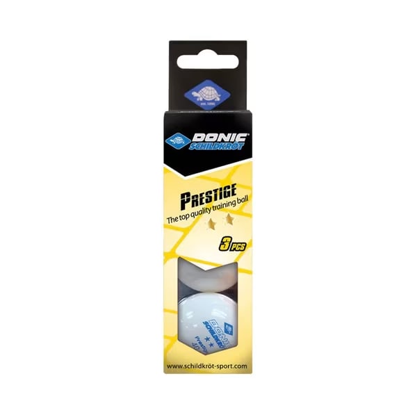 Donic Table Tennis  Ball 2 Star Prestige (3*1)White Poly40+Ball