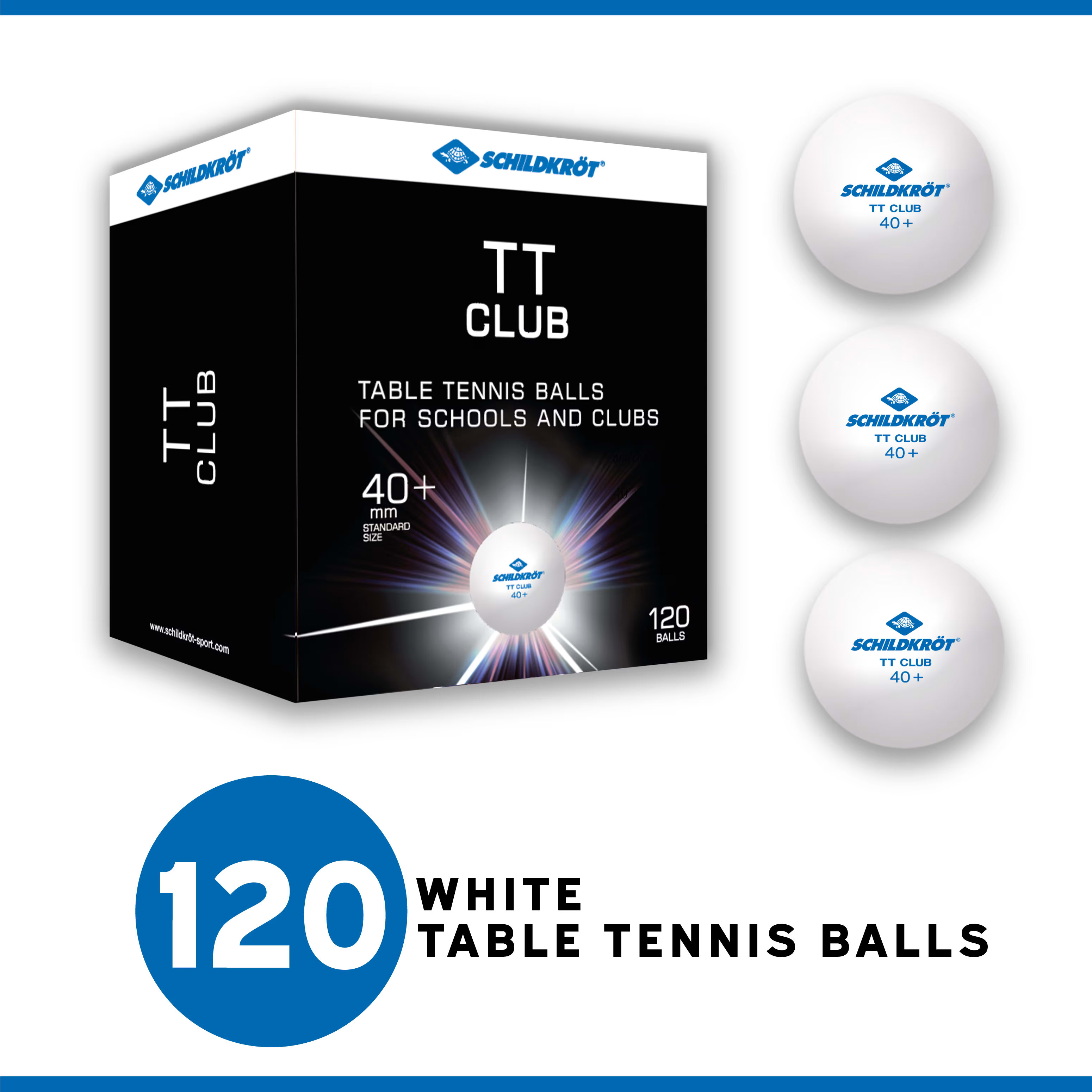 Donic Table Tennis Ball 2T-Club 40 Schildkrot 