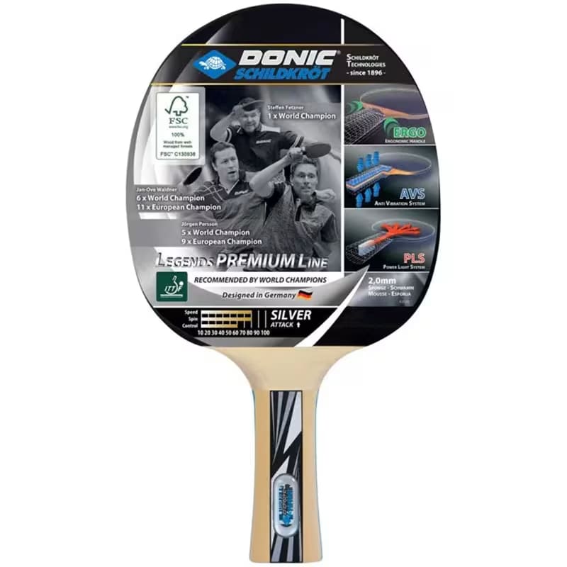 Donic Table Tennis Racket Legends Silver