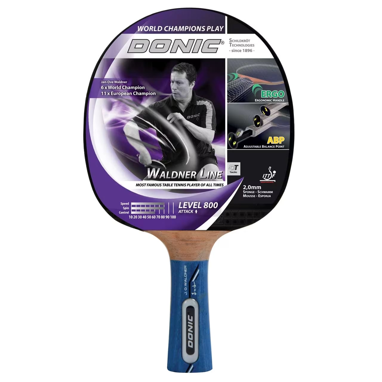 Donic Table Tennis Racket Waldner 800