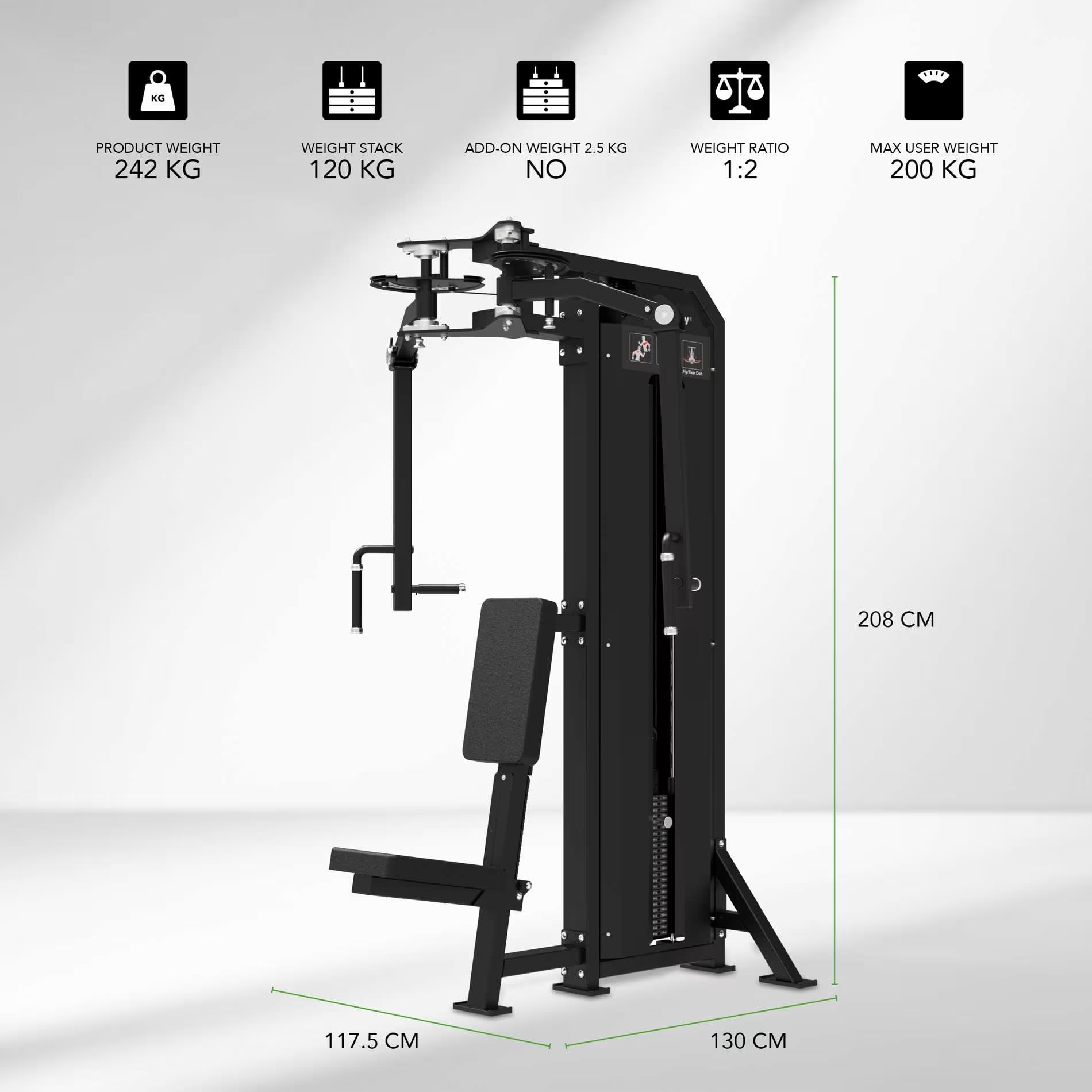Tunturi Platinum Dual Pec Fly/Rear Delt - V-series