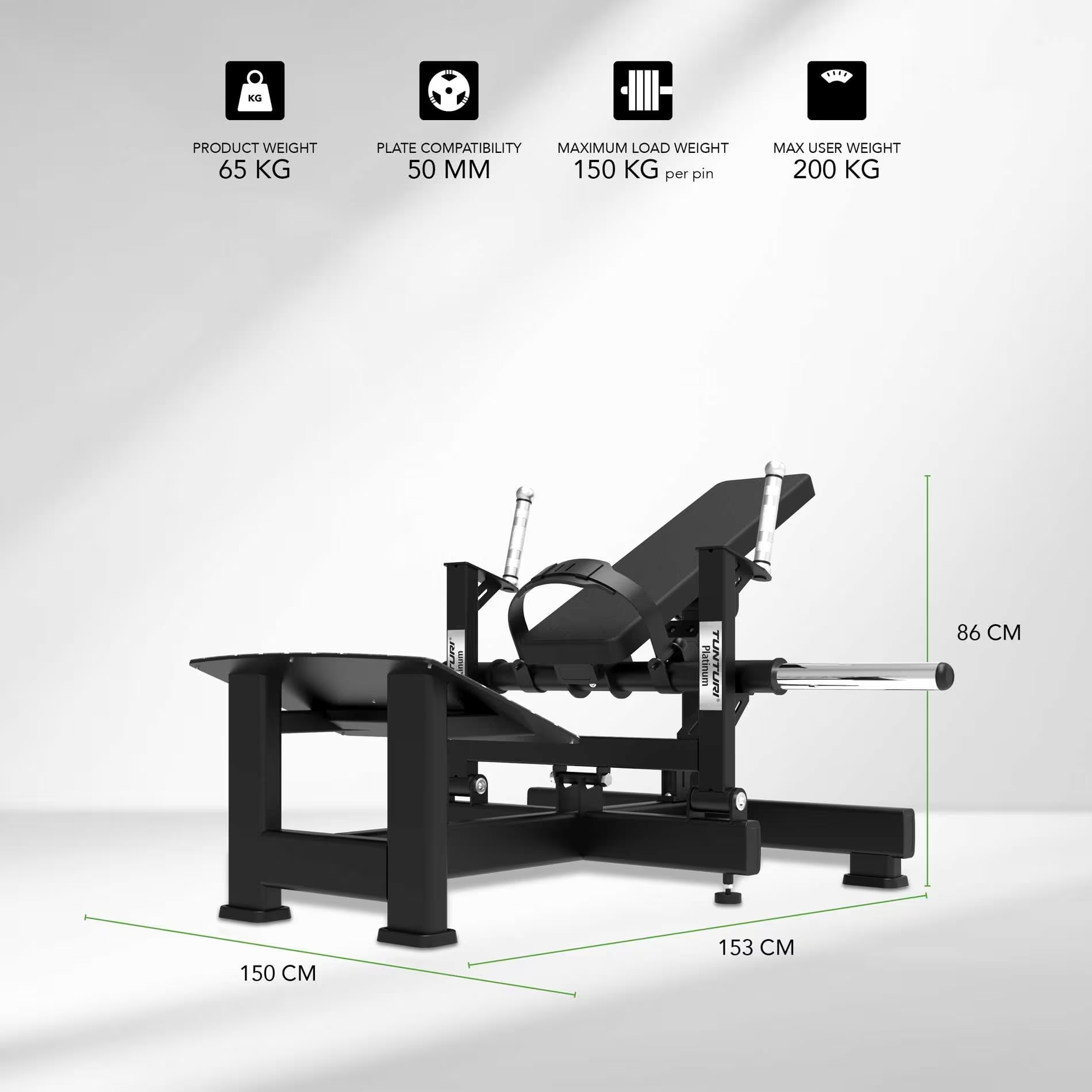 Tunturi Platinum Hip Thrust - V-series