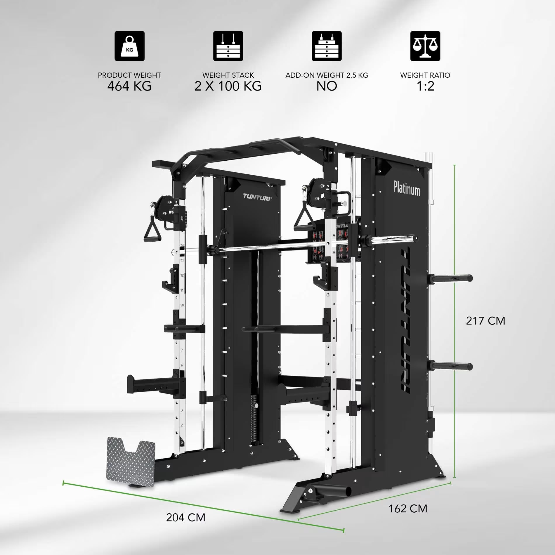 Tunturi Platinum Full Smith/Functional trainer - V-series