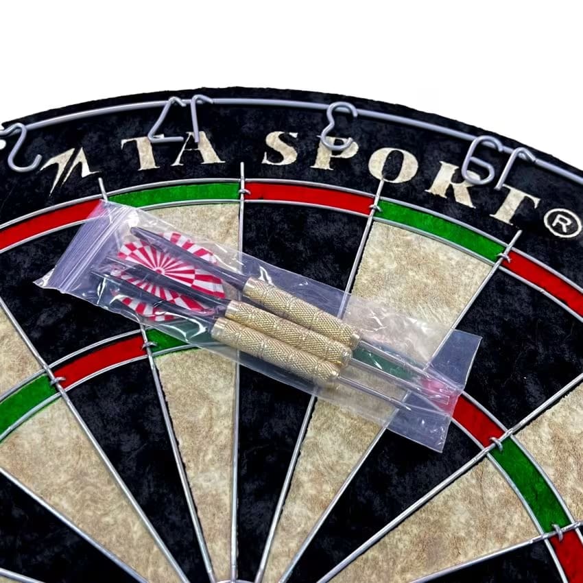 Generic Black MDF Cabinet Dartboard BL-1811B With 2 Sides Game / 6Darts