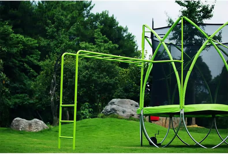 TSports Premium Trampoline, 8ft Green