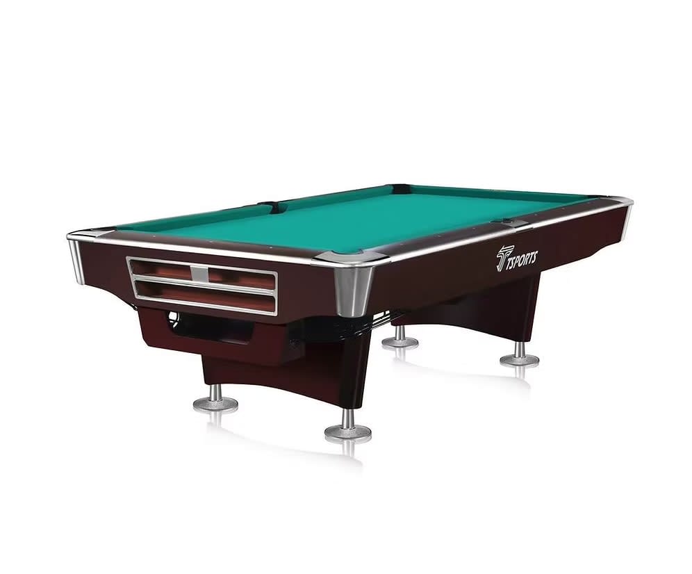 TSports 8-4 Feet Billiard Table, Mahogany