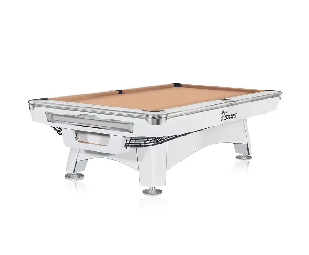 TSports 9-6-2 Billiard Table, White