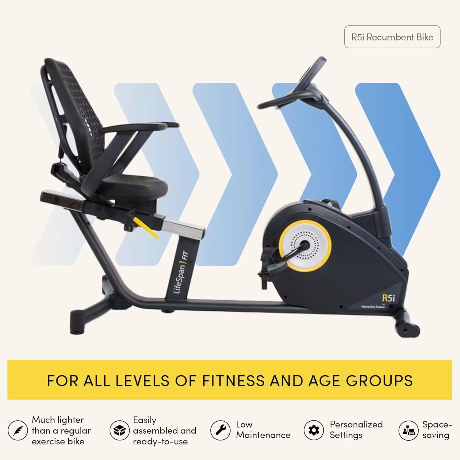Strength Master Recumbent Bike R5I Semi Generator System Bt-Usb