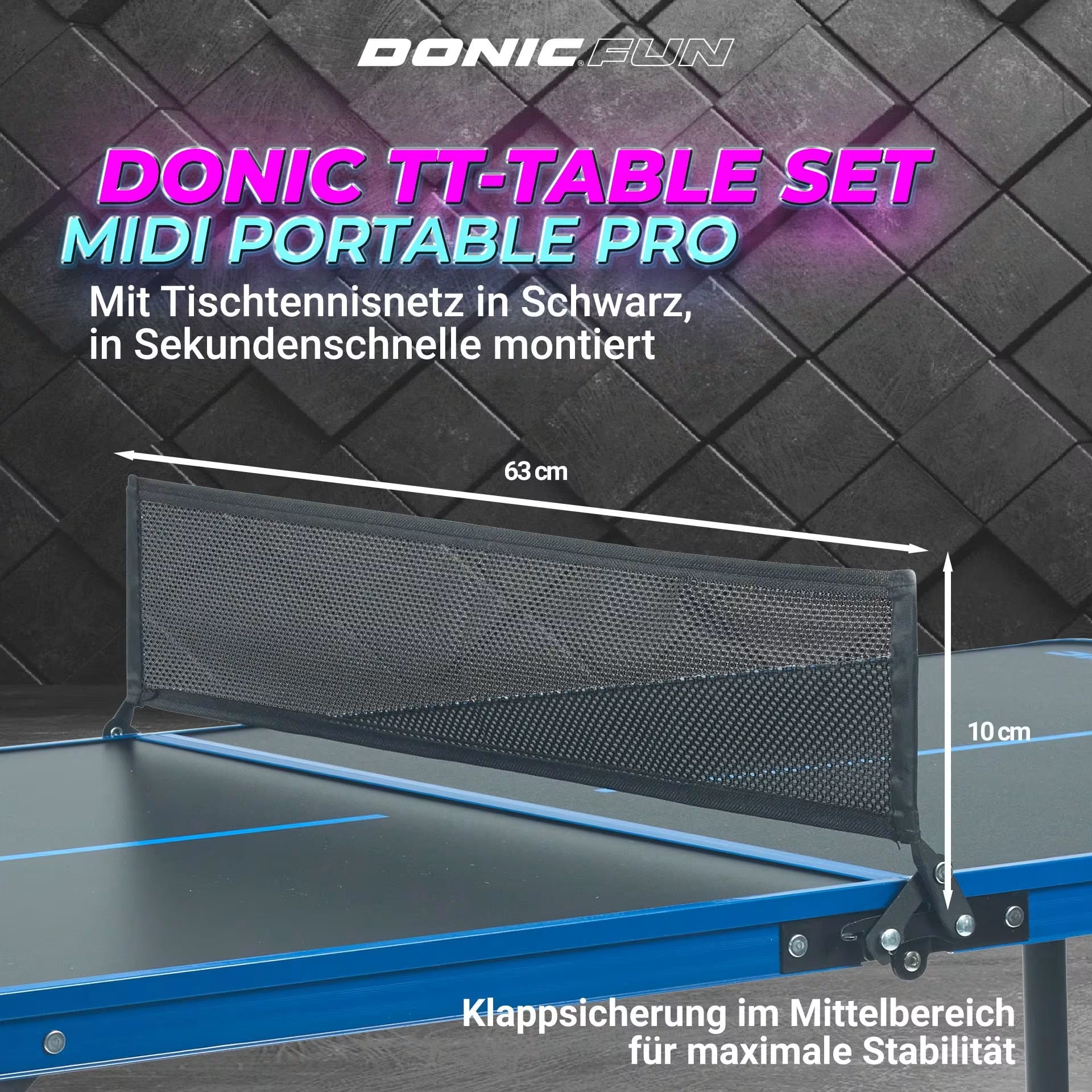 Donic Midi Set Portable Pro TT Table Black 230275