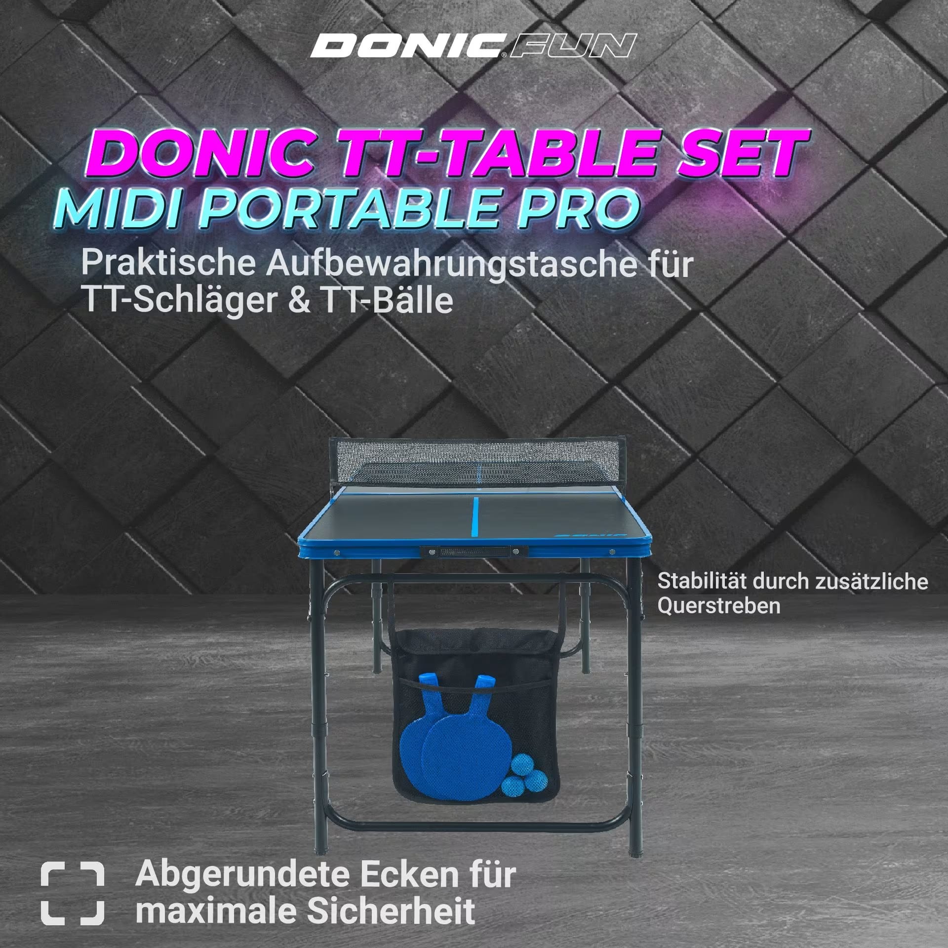 Donic Midi Set Portable Pro TT Table Black 230275