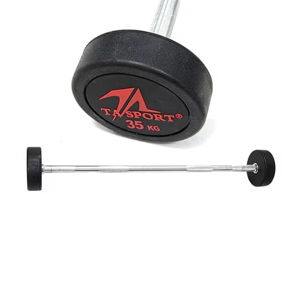 Liveup Rubber Coated Barbell 35Kg LS2032 Ta Sports