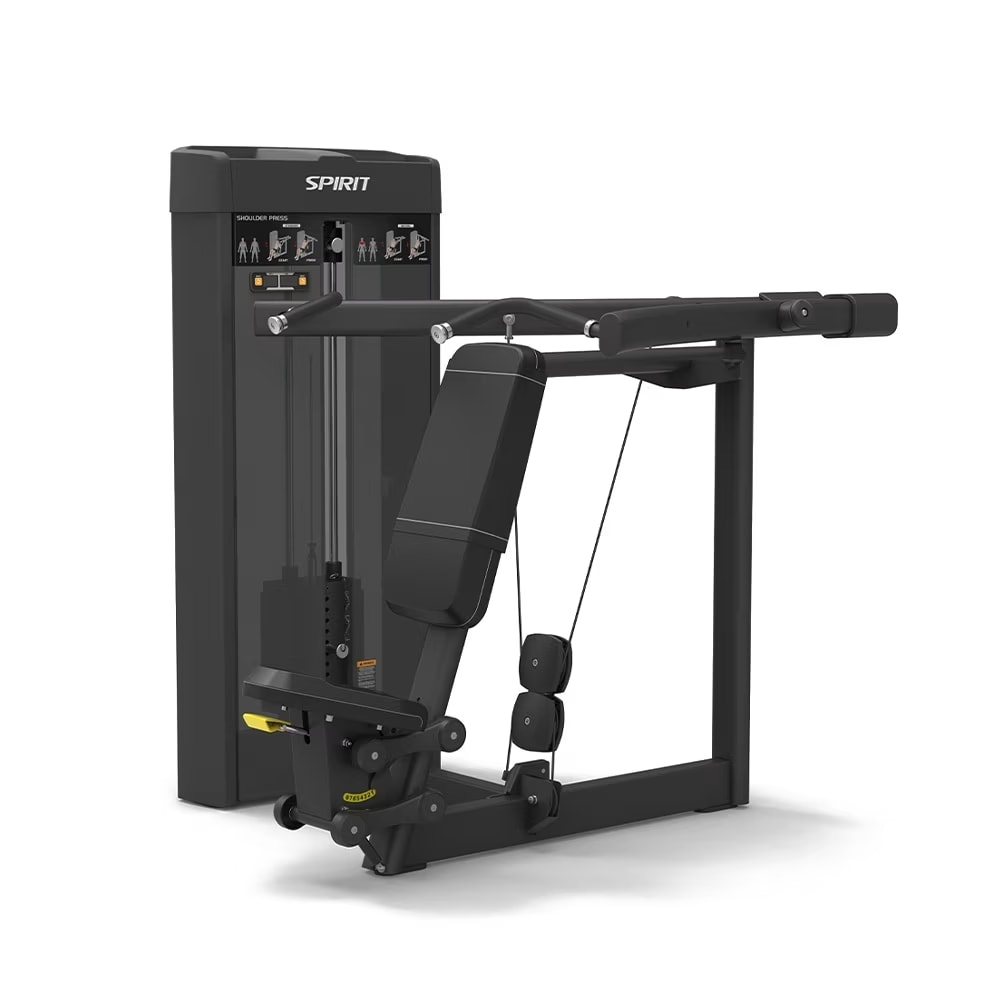 Spirit Fitness Shoulder Press Machine - Dual Grip & Adjustable Seat