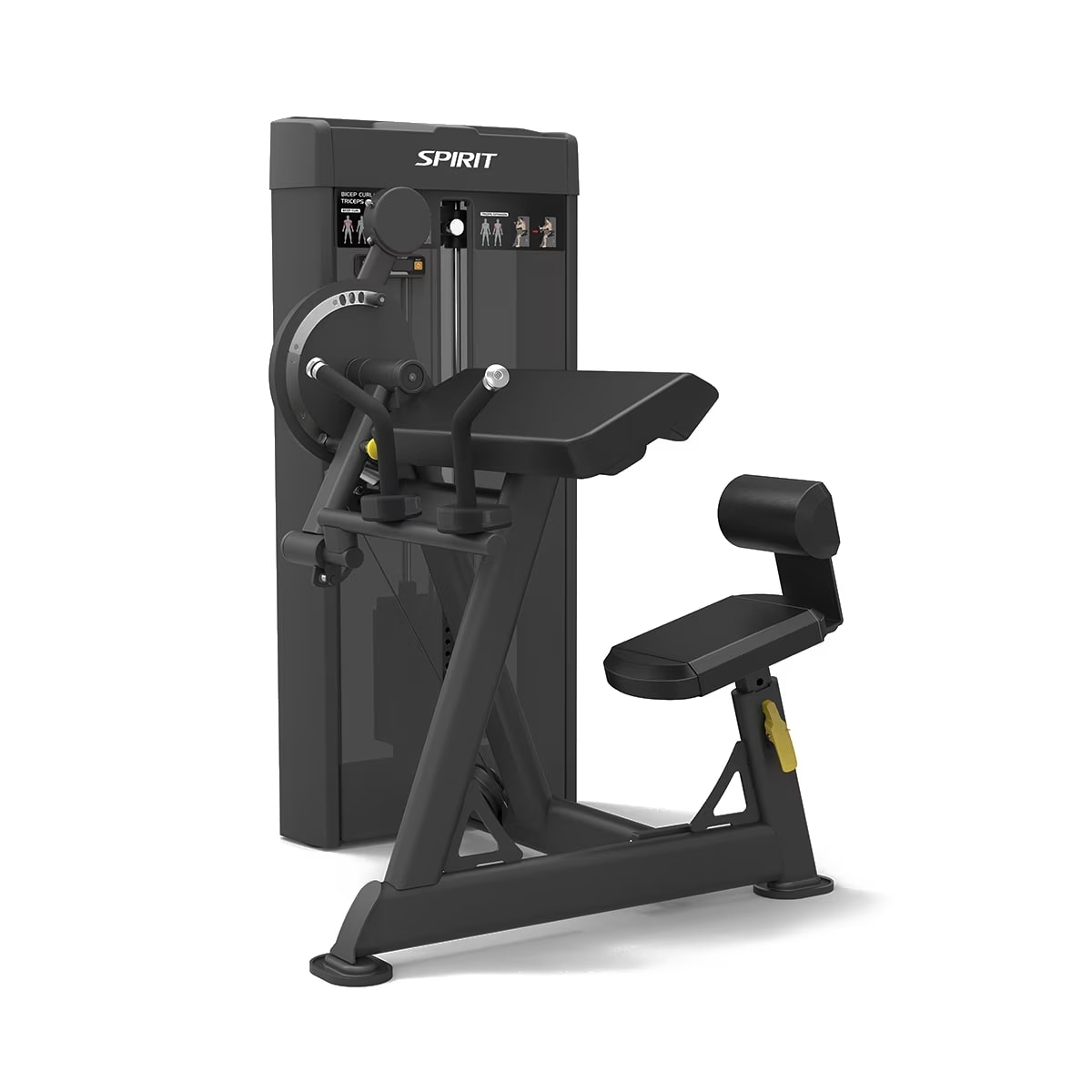 Spirit Fitness Biceps Curl & Triceps Extension - Dual Arm Strength Trainer