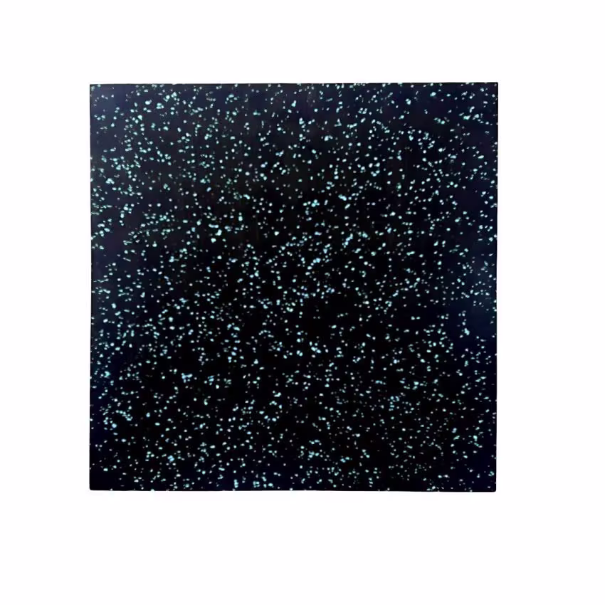 Epdm Limination Rubber Tile 30Mm X 500Mm X 500Mm Blk/ Blu