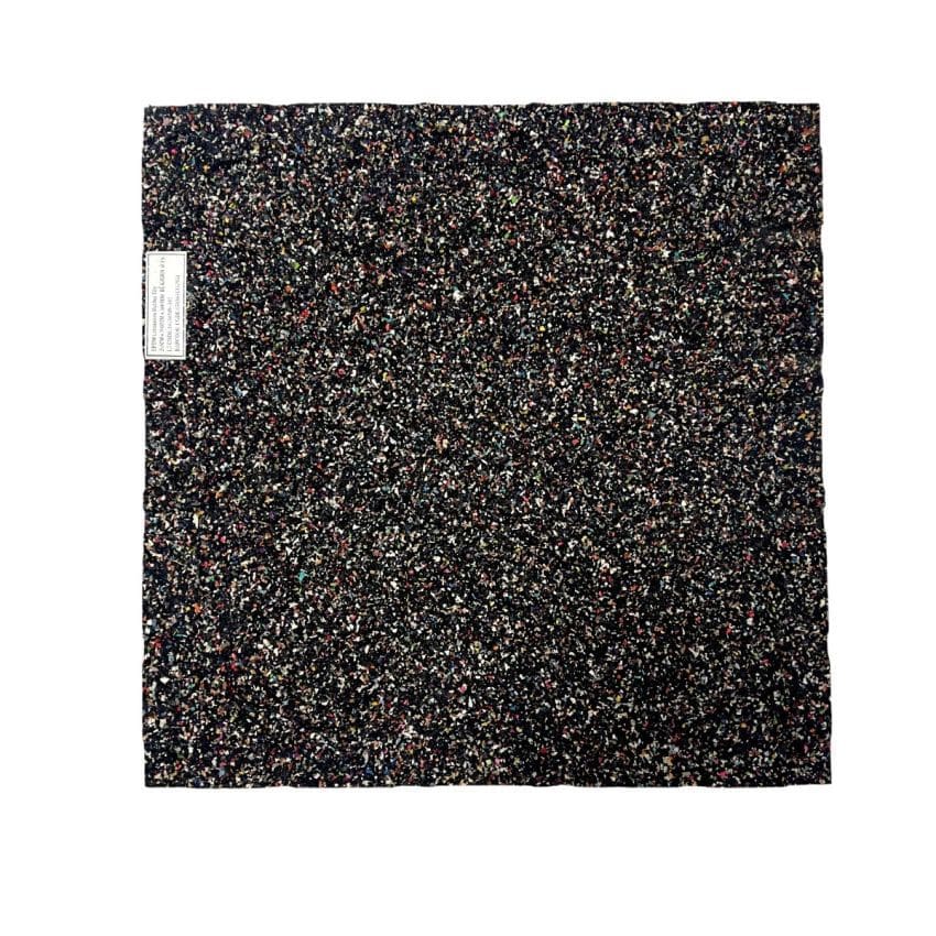 Epdm Limination Rubber Tile 30Mm X 500Mm X 500Mm Blk/ Blu
