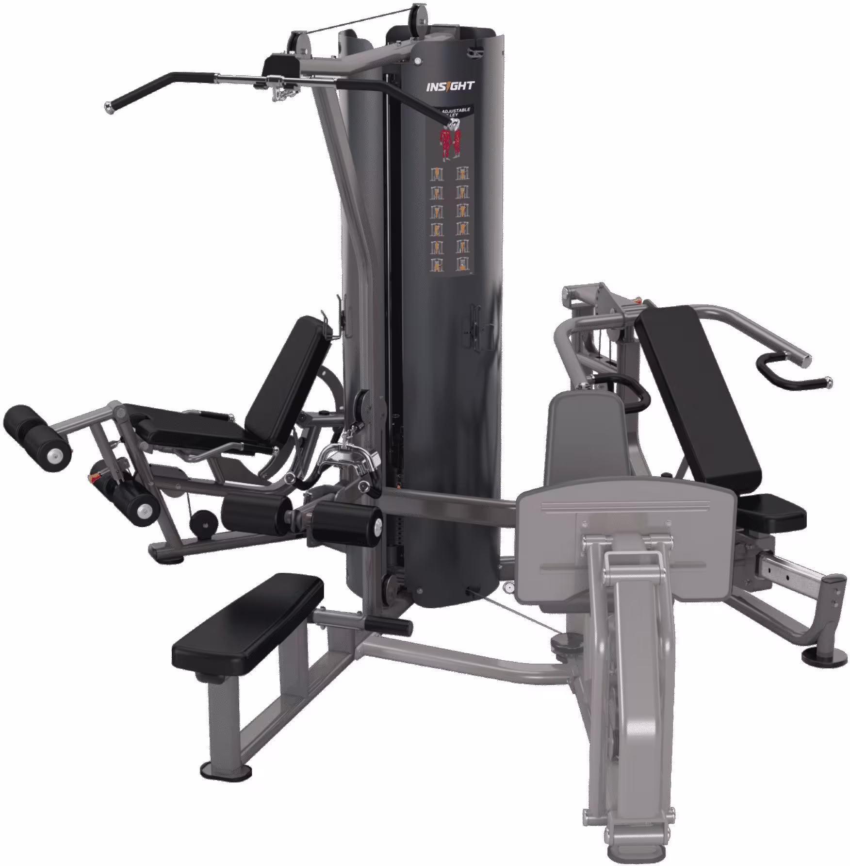 Insight Fitness 4 Stack Multi Station with Leg Press BS004-BS004LP