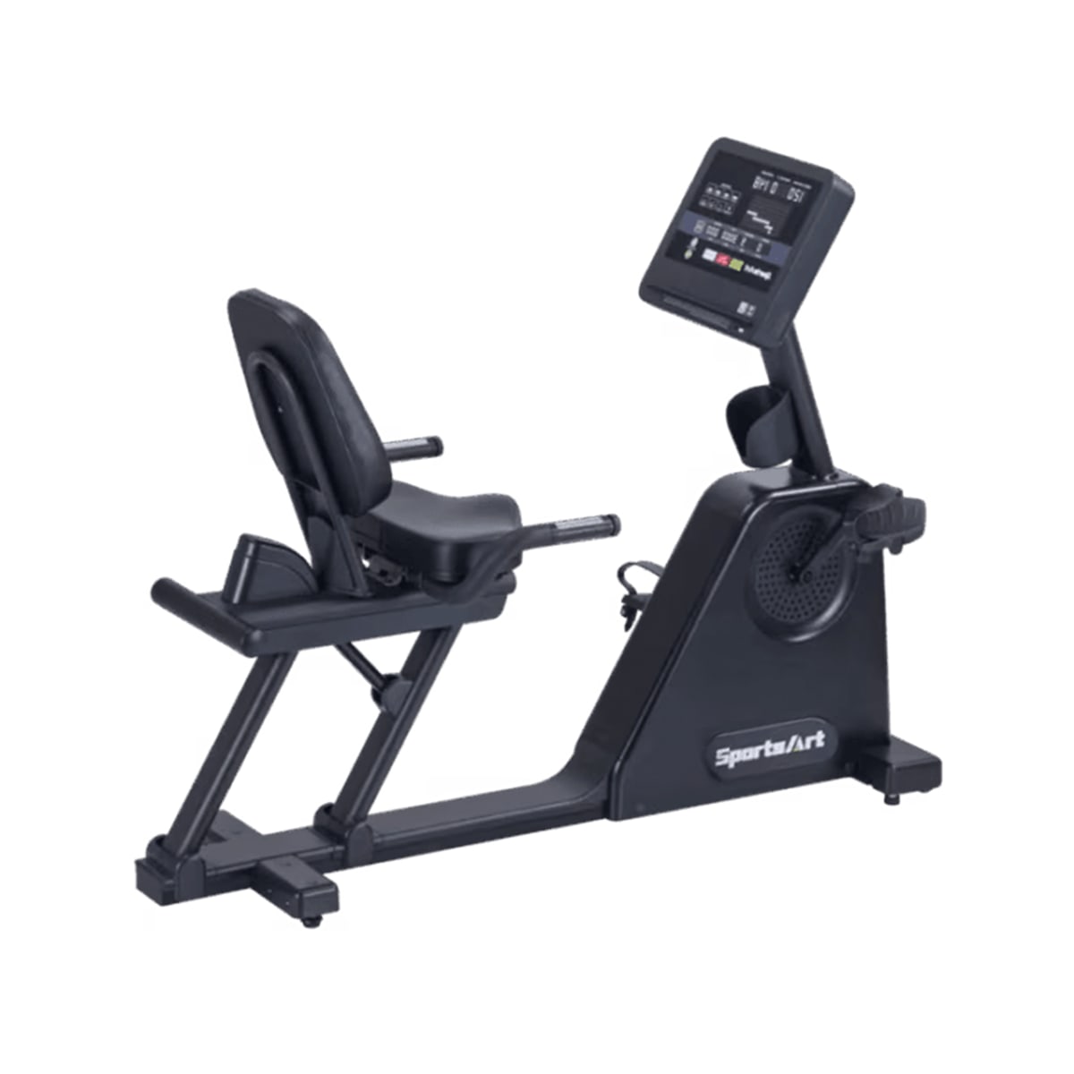 Sportsart  Recumbent Cycle - Self Powered With Led Console Matte Black