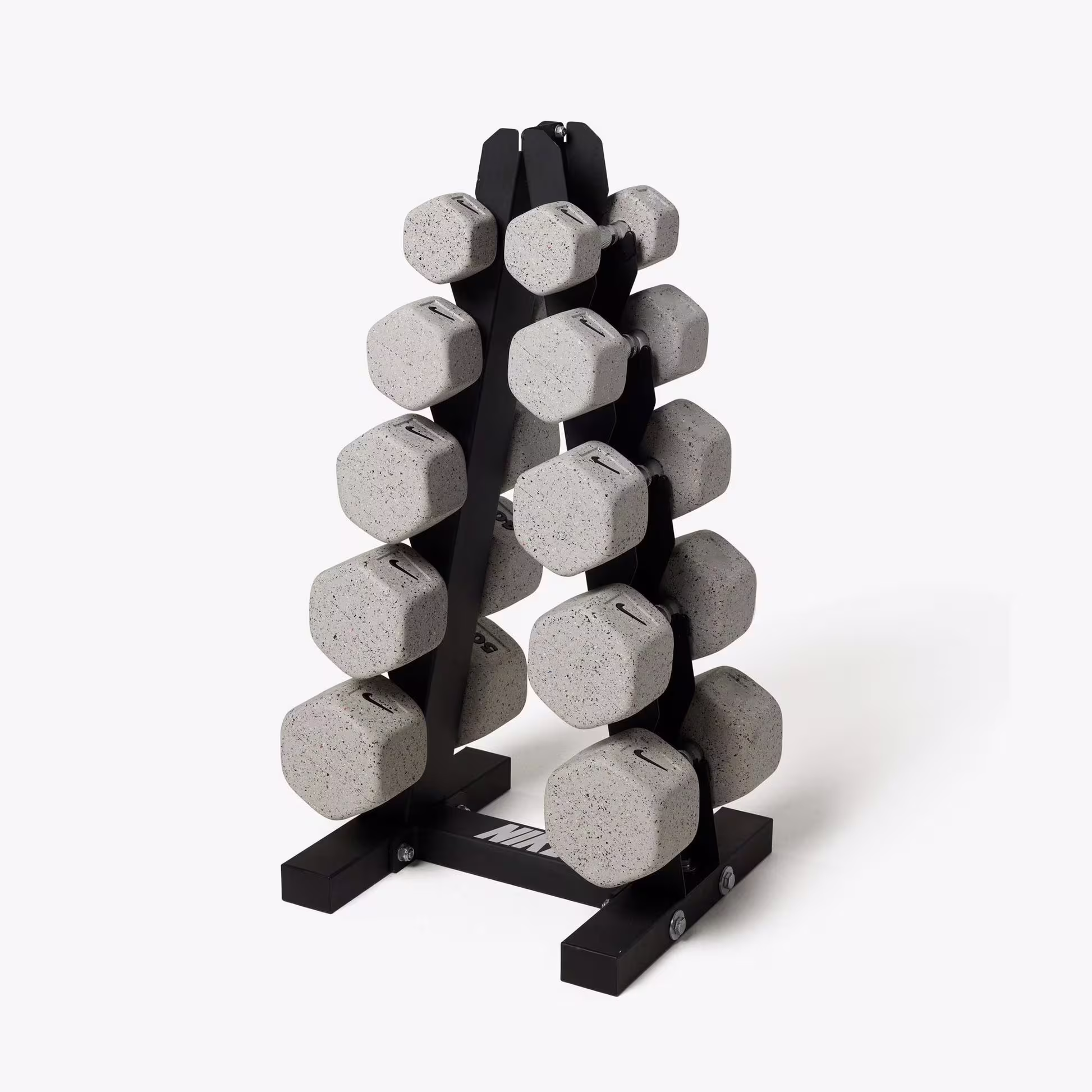 Nike Strength Vertical Dumbbell Storage with 1-5 Kg Pair Dumbbells
