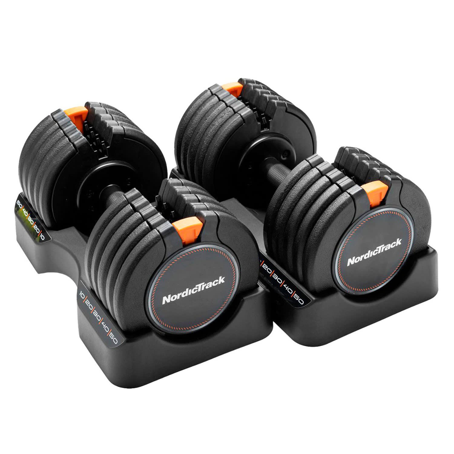 NordicTrack 25kg Select Dumbbell Set with 15 Weight Levels & Quick-Adjust System