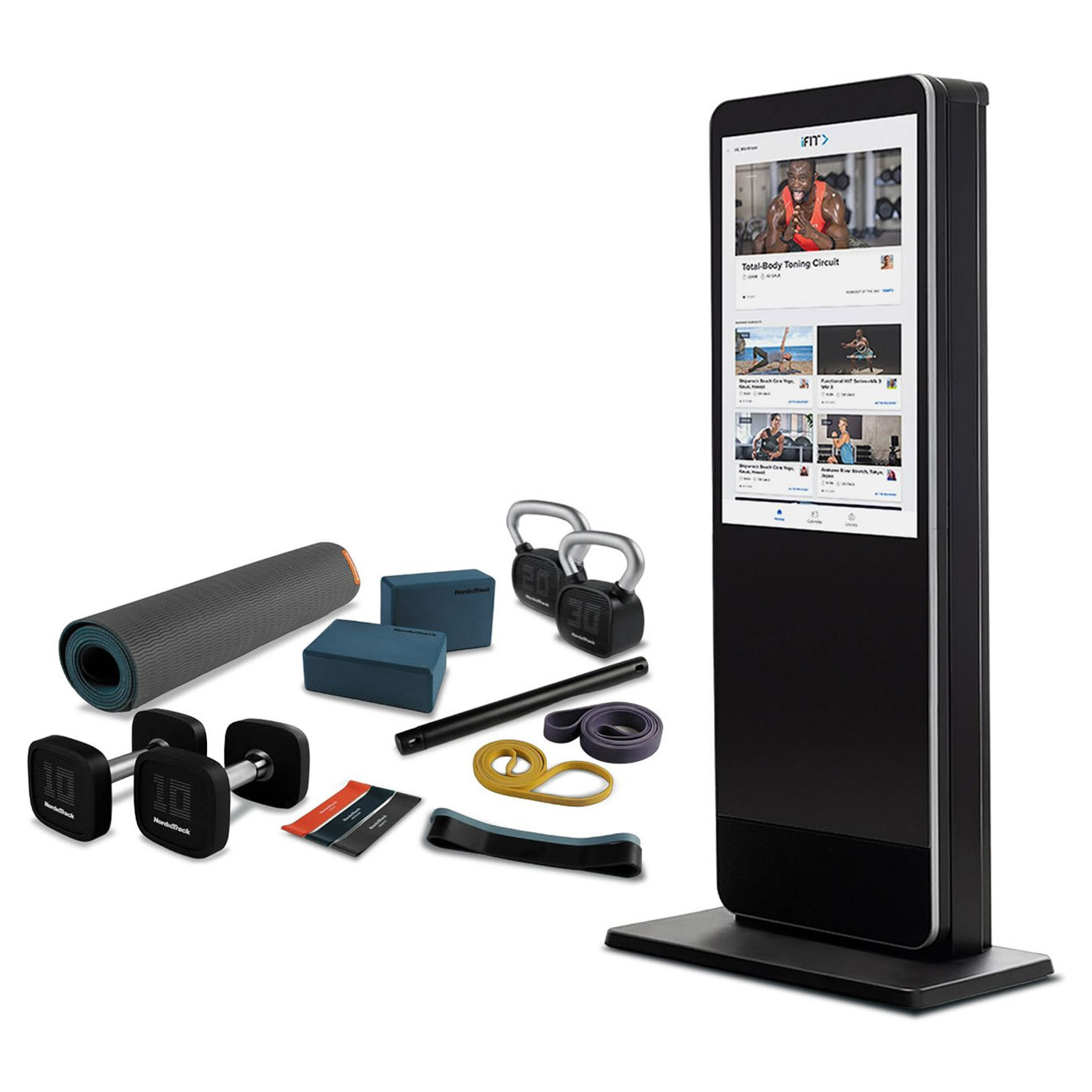 NordicTrack Vault Interactive Trainer with Accessories Kit, HD Display & iFIT Workouts