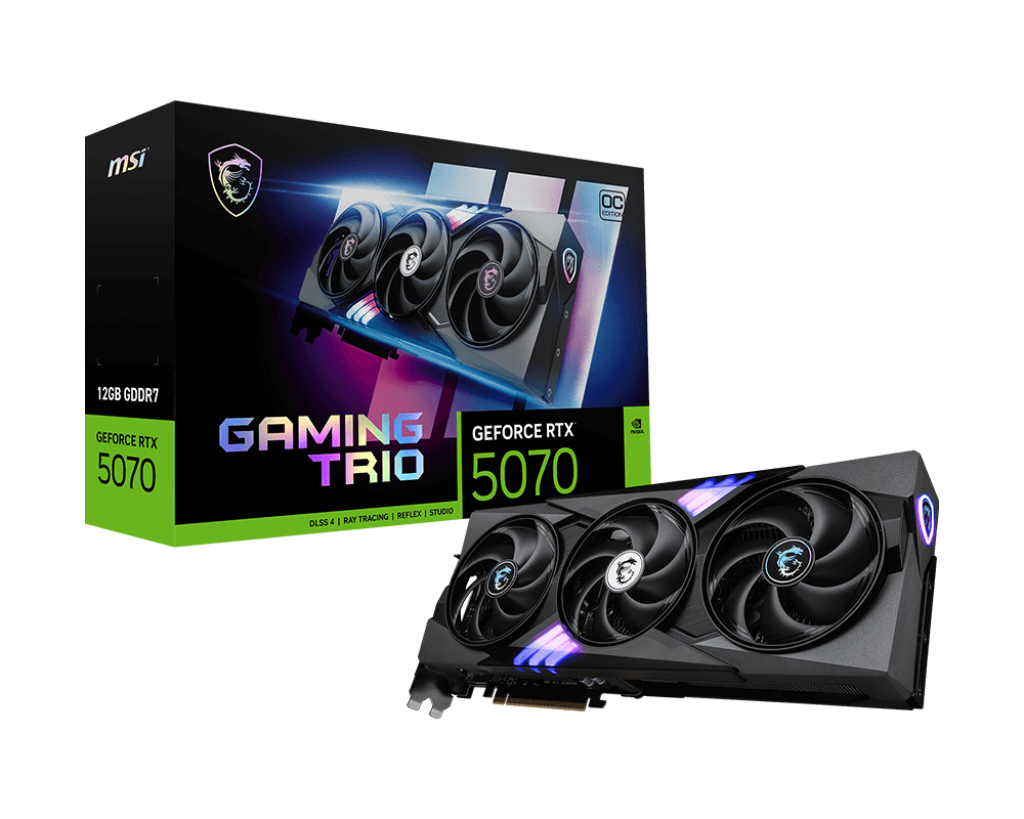 GeForce RTX 5070 12GB MSI Gaming Trio OC GDDR7 Edition PCIe 5.0