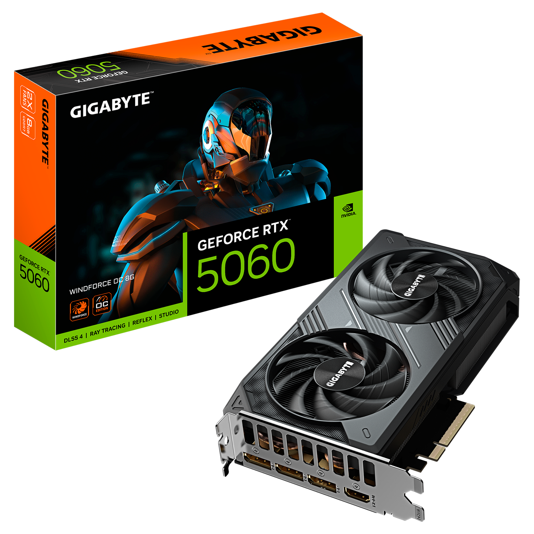 RTX 5060 GIGABYTE WINDFORCE 8GB 128-bit GDDR7