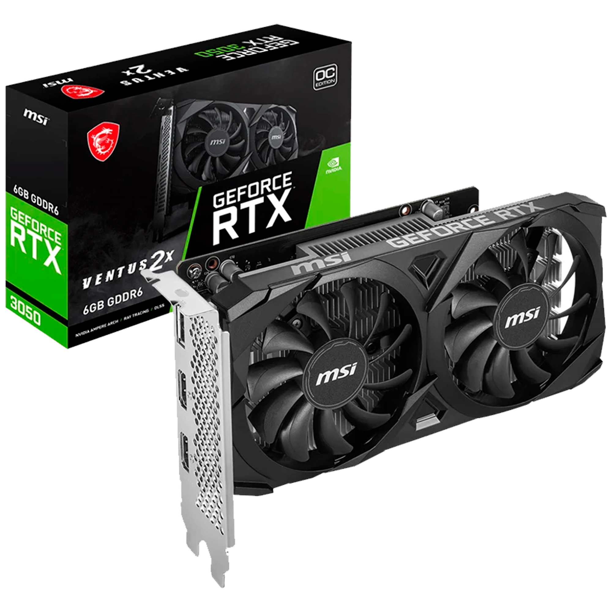 RTX 3050 6GB MSI VENTUS 2X GDDR6