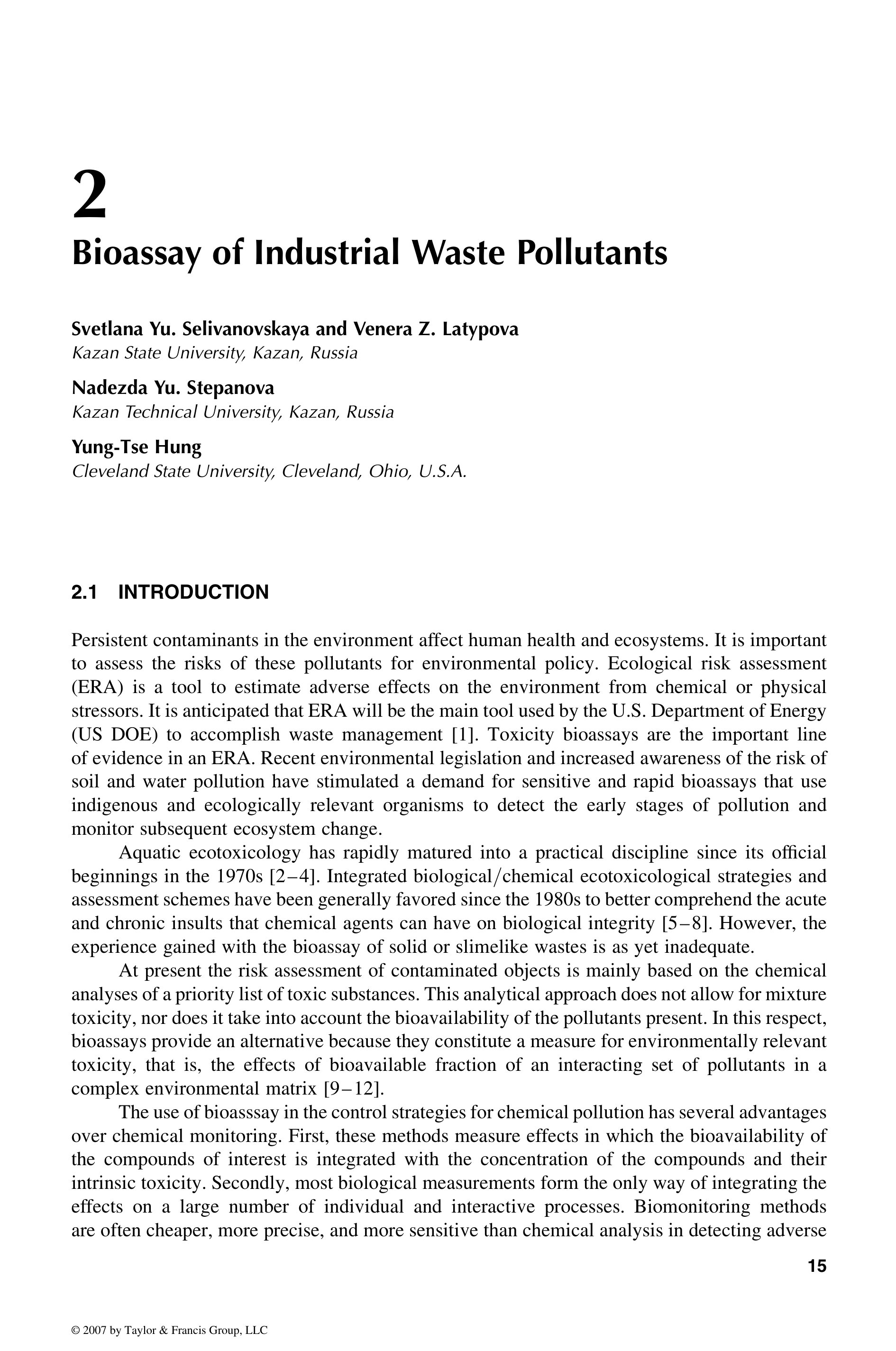 Hazardous Industrial Waste Treatment - Chapter 2 docx