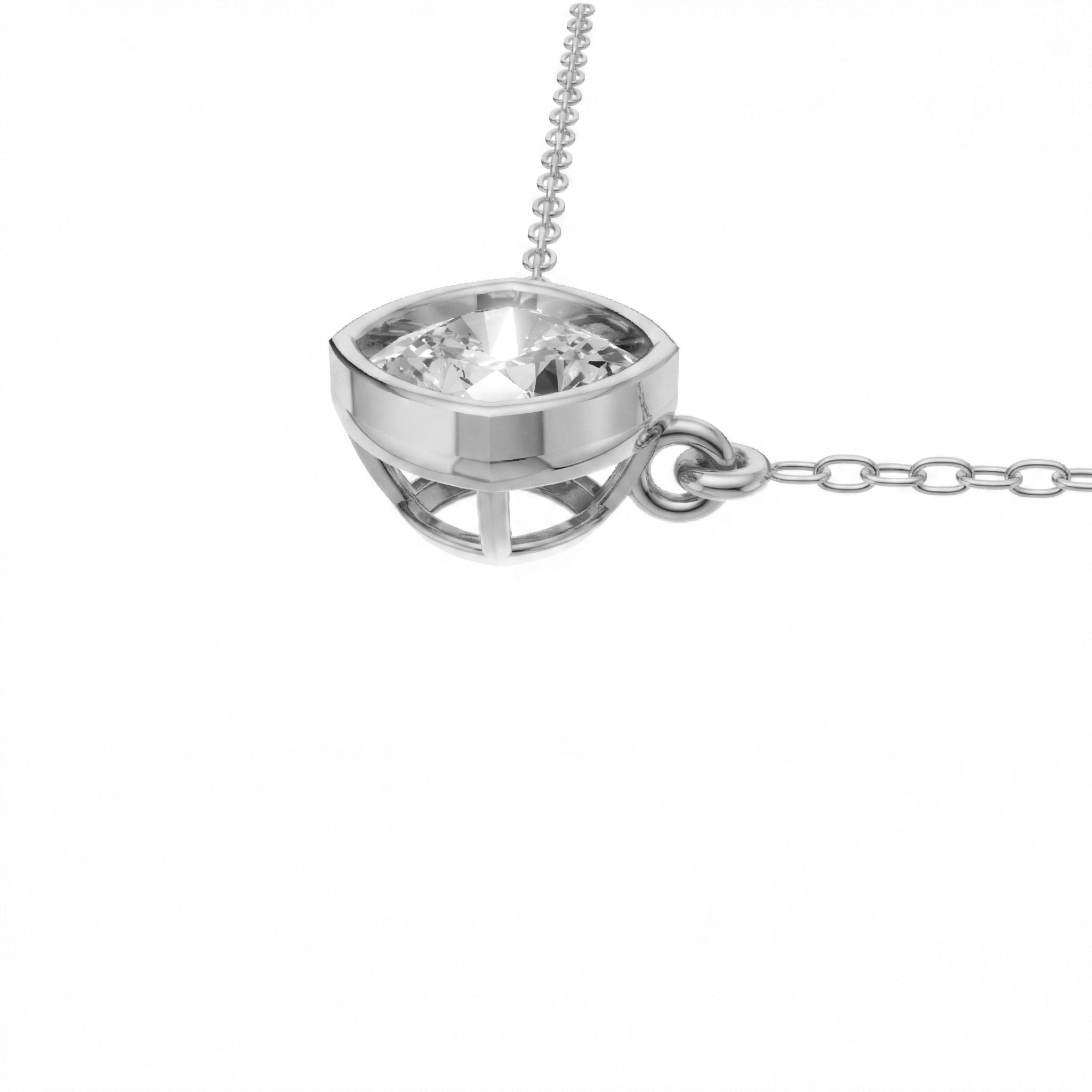 Valencia Square Cushion Pendant – view 3