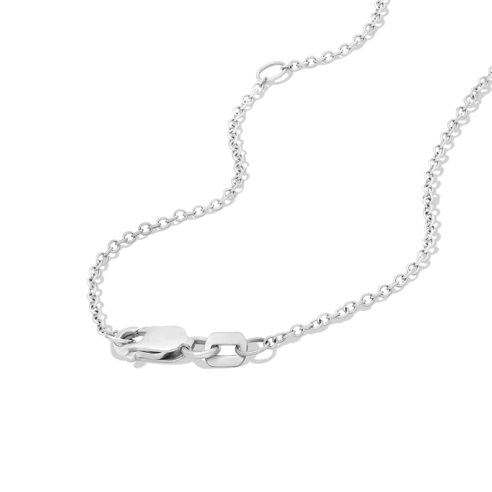 Jude square cushion diamond pendant in yellow gold on cable chain — earth and grown diamonds by Amber Arc – view 3