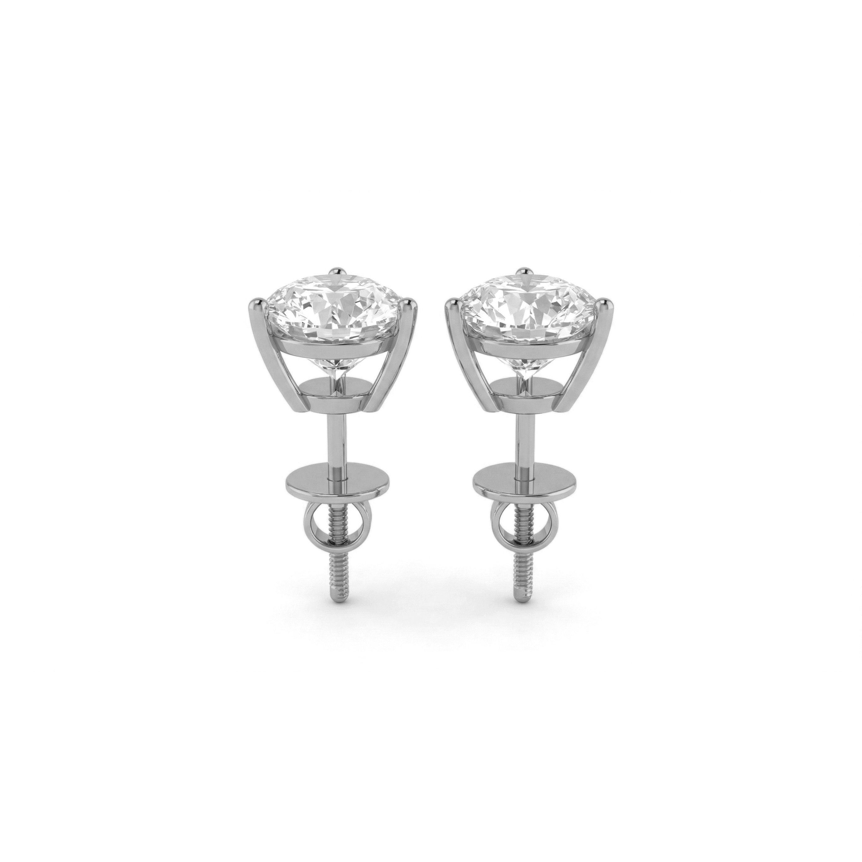 Stella Round Stud Earrings – view 3